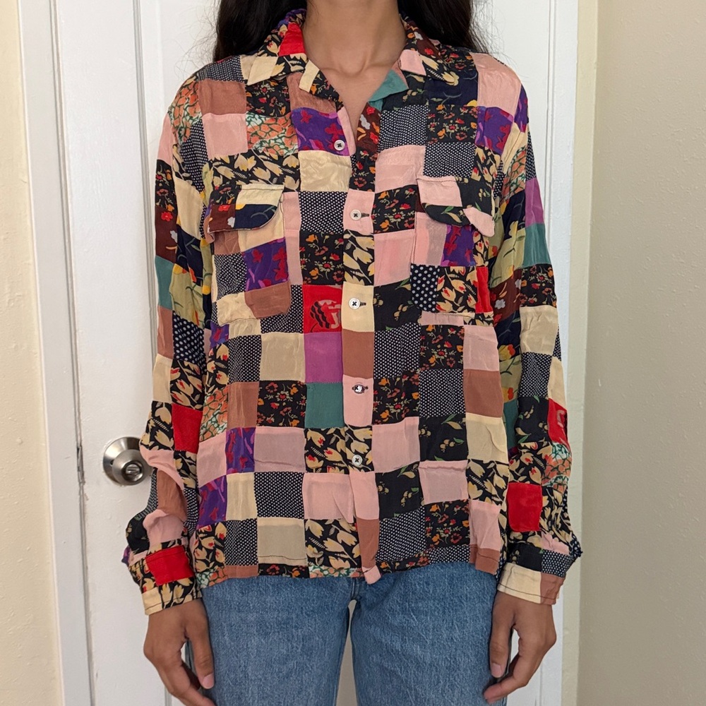 Bode Hari Patchwork Shirt - image 2